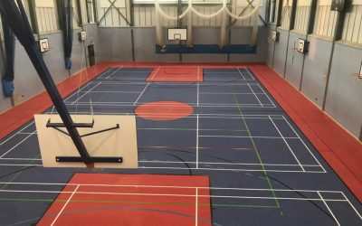 Flood Damage Sports Floor Replaced
